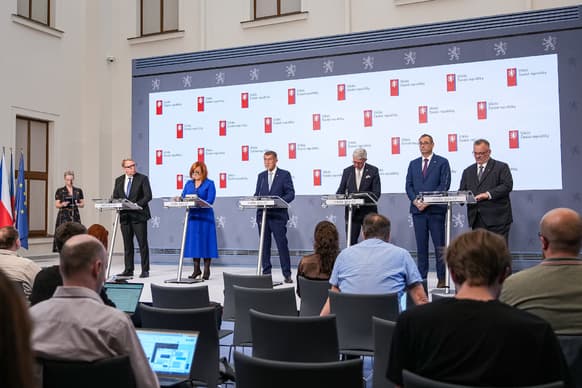 Tisková konference po jednání vlády České republiky